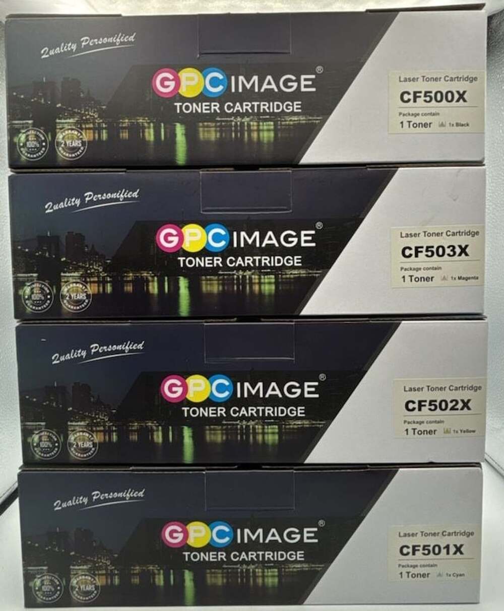 GPC Image Toner Cartridge 4-Pack CF500X CF501X CF502X